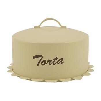 CONTENITORE TORTA FERRO CREMA