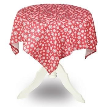 COPRITAVOLO TESS ROSSO FIOCCHI DI NEVE