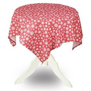 COPRITAVOLO TESS ROSSO FIOCCHI DI NEVE