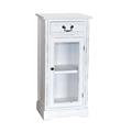 Vetrinetta bianca in legno di pino ed mdf Alice 48X35H100 
