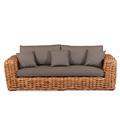 DIVANO COPACABANA RATTAN CL CUSCI.GRIGI 230X92H74 MADE INDONESIA