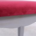 TOELETTA CONSOLE GIULIA IN MDF E LEGNO DI PINO GRIGIO 75X40H142 - SPECCHIO E SGABELLO INCLUSI