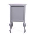 CASSETTIERA 2 CASSETTI GIULIA IN MDF E LEGNO DI PINO GRIGIO CM 40X30H64 