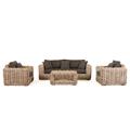 Salotto completo in rattan sabbiato Copacabana