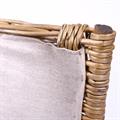 CESTO PORTALEGNA VIMINI GRIGIO HOME CON FODERA 52X41H34/48 SET DUE PEZZI