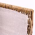 CESTO PORTALEGNA VIMINI GRIGIO HOME FODERATO 45X31H22/35 SET DUE PEZZI