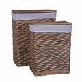 PORTABIANCHERIA VIMINI GRIGIO C/FODERA 45X33H56 S2