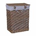 PORTABIANCHERIA VIMINI GRIGIO C/FODERA 45X33H56 S2