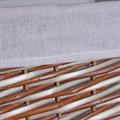 PORTABIANCHERIA VIMINI GRIGIO C/FODERA 45X33H56 S2