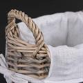 CESTO IN VIMINI GRIGIO HOME CON FODERA E MANICI 22X17H18/23