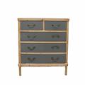 COMO' ELISABETTA PINO/MDF COL.MIELE 5C 80X35H90 MADE IN CHINA
