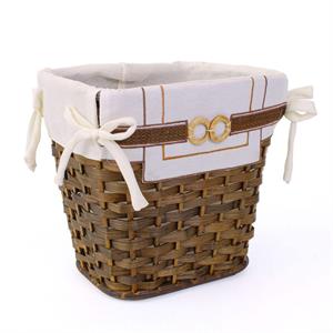 GETTACARTA IN BAMBOO MARRONE CON FODERA CM  25X20H25