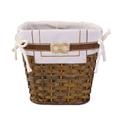 GETTACARTA IN BAMBOO MARRONE CON FODERA CM  25X20H25