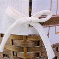 GETTACARTA IN BAMBOO MARRONE CON FODERA CM  25X20H25