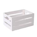 CASSETTA IN LEGNO DI ABETE BIANCA CM 21X15H11 