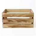 CASSETTA IN LEGNO DI ABETE BRUNITA 36X26H18 SET DI 3 