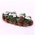 CANDELIERE CENTROTAVOLA  4 POSTI INNEVATO CM.35X15XH10
