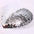DECORAZ. NATALE CUORE PAILLETTE ARGENTO CM.13X4H13