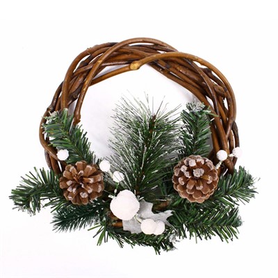 DECORAZIONE NATALIZIA CORONA DIAM.25