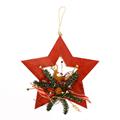 DECORAZ. NAT. LEGNO STELLA ROSSA CM.30H4