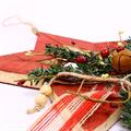 DECORAZ. NAT. LEGNO STELLA ROSSA CM.30H4