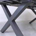 TAVOLO APOLLO ALLUNGABILE IN ALLUMINIO COLORE ANTRACITE CM 180-240X100H75
