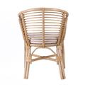 POLTRONA ARISTA IN RATTAN NATURALE CON CUSCINO CM 58X60H83