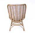 POLTRONA ARIETTA IN RATTAN NATURALE CON CUSCINO CM 72X72H99