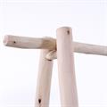 ATTACCAPANNI IN LEGNO DI ABETE CON RIPIANO INTRECCIATO IN ERBA PALUSTRE CM 80X40H170