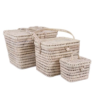 BAULE PALMA TRAFORATO CM45X30+35x25+28x18 S3 MADE IN MAROCCO