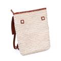 ZAINETTO PALMA CON PATTINA IN CUOIO E ZIP - SPALLACCI REGOLABILI - ALTEZZA ZAINO CM 38 