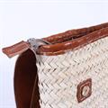 ZAINETTO PALMA CON PATTINA IN CUOIO E ZIP - SPALLACCI REGOLABILI - ALTEZZA ZAINO CM 38 