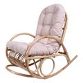 DONDOLO MISURA DA BIMBI IN RATTAN NATURALE CON CUSCINO 50X85H65