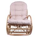 DONDOLO MISURA DA BIMBI IN RATTAN NATURALE CON CUSCINO 50X85H65