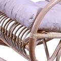 DONDOLO MISURA DA BIMBI IN RATTAN NATURALE CON CUSCINO 50X85H65