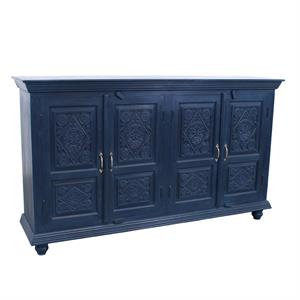 CRENDENZA TEAK BLU 4A 182X43H106 MADE IN INDIA