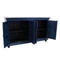 CRENDENZA TEAK BLU 4A 182X43H106 MADE IN INDIA