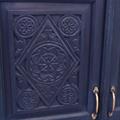 CRENDENZA TEAK BLU 4A 182X43H106 MADE IN INDIA