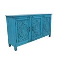 CREDENZA TEAK TURCHESE 3A 170X41H90 MADE IN INDIA