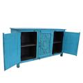 CREDENZA TEAK TURCHESE 3A 170X41H90 MADE IN INDIA