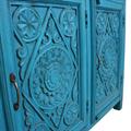 CREDENZA TEAK TURCHESE 3A 170X41H90 MADE IN INDIA
