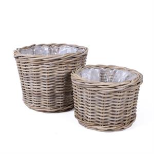 CESTO GIUNCO GRIGIO ROTONDO DIA.25H18/30H24 S2 MADE IN INDONESIA
