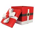 SCATOLA PACCO REGALO METALLO 30X30H36+25X25H30 S2 MADE CHINA