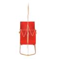 SLITTA METALLO ROSSA E RENNA ORO 116X30H65 MADE IN CHINA