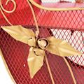 SLITTA METALLO ROSSA E RENNA ORO 116X30H65 MADE IN CHINA