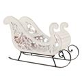 SLITTA ABETE E METALLO BIANCA 54X20H33+46X16H27 S2 MADE CHINA