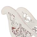 SLITTA ABETE E METALLO BIANCA 54X20H33+46X16H27 S2 MADE CHINA