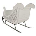 SLITTA ABETE E METALLO BIANCA 54X20H33+46X16H27 S2 MADE CHINA