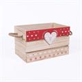 CASSETTA ABETE CUORE CERVO NATALE 42X31H21 S3 MADE  IN CHINA