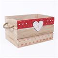 CASSETTA ABETE CUORE CERVO NATALE 42X31H21 S3 MADE  IN CHINA